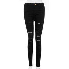 Ripped Jeans Mid Waisted