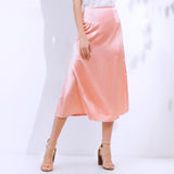 Silk Satin Skirt Vintage