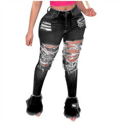 Ripped Flare Jeans
