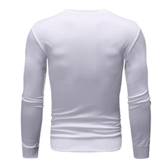 Solid Color Printing Sweater