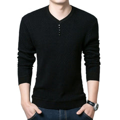 Solid Color Knit T-shirt