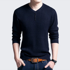 Solid Color Knit T-shirt