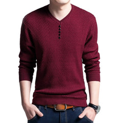 Solid Color Knit T-shirt