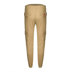 Solid Multi-pocket Pants