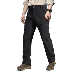 Solid Fleeced Casual Pants