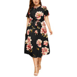 Floral Print Long Dresses