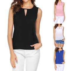 Chiffon Solid Tank Top