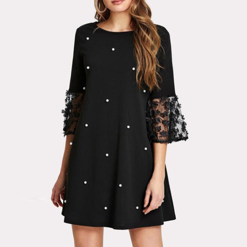 Wave Solid Point Dress