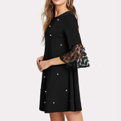 Wave Solid Point Dress