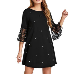 Wave Solid Point Dress