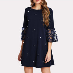 Wave Solid Point Dress