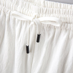 Solid Pants Loose Linen