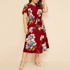 Floral Print Long Dresses