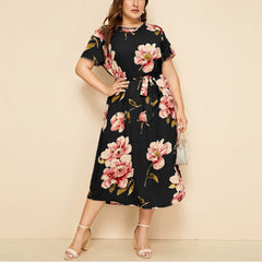 Floral Print Long Dresses