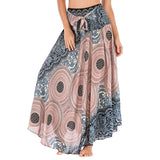 Long Boho Elastic Skirt