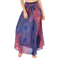 Long Boho Elastic Skirt