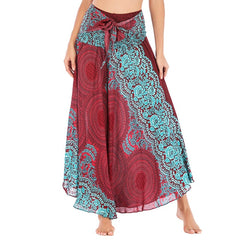 Long Boho Elastic Skirt