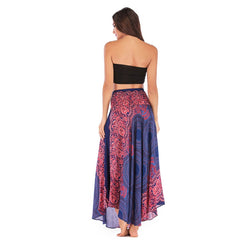 Long Boho Elastic Skirt