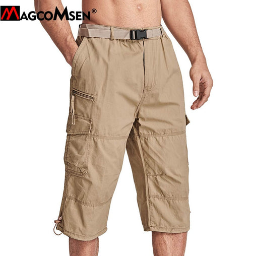 Cotton Knee Cargo Pants