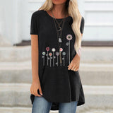 Print Round Neck T-shirt