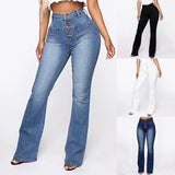 Pockets Jeans Long Blue