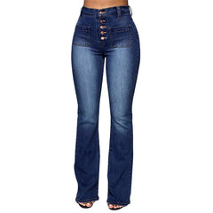 Pockets Jeans Long Blue