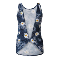 Sunflower Printing Tank Tops