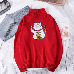 Sweater oversize wool knitting