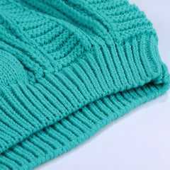 O Neck Sweaters Candy Color