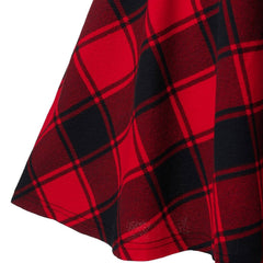 Plaid Short Cotton Skirt