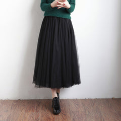 Elastic Midi Tutu Skirt