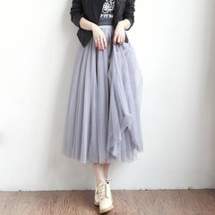 Elastic Midi Tutu Skirt