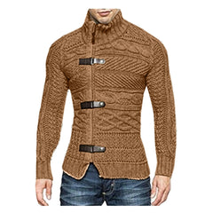 Stand-collar knitted sweaters