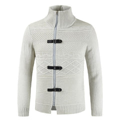 Stand-collar knitted sweaters