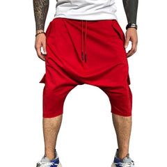 Drawstring Cross Pants Joggers