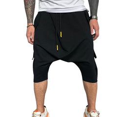 Drawstring Cross Pants Joggers