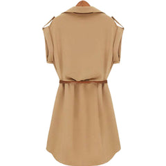 Belt Elegant Women Dress