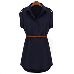 Belt Elegant Women Dress