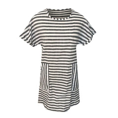 Stripe Pattern Loose Dress