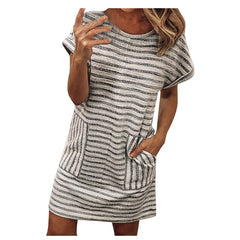 Stripe Pattern Loose Dress