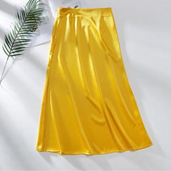 Silk Satin Skirt Vintage