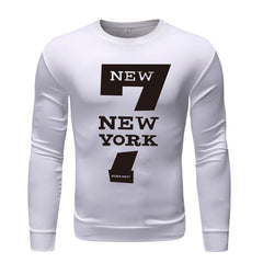 Solid Color Printing Sweater