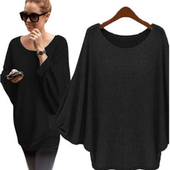 Oversized Batwing Knitted Sweater