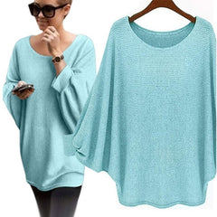 Oversized Batwing Knitted Sweater