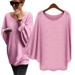 Oversized Batwing Knitted Sweater